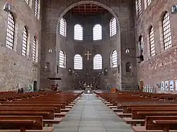 Interior view facing north