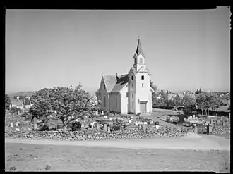 View of the old church