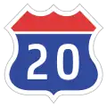 Expressway No.20 shield}}
