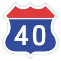 Expressway No.40 shield}}