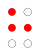 ⠓ (braille pattern dots-125)