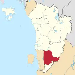 Location of Kulim District in Kedah