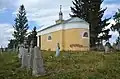 Holy Trinity church in Kupychiv - view from the cemetery
