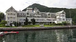 Kviknes Hotel in Balestrand, Norway, planned by Franz Wilhelm Schiertz in 1894