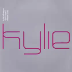 A purple background displaying the song's title in white and the song's artist in pink.