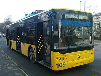 LAZ E183 #109 on route 24