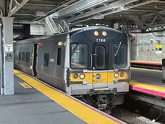 LIRR M7 at Jamaica on Track 7 (May 2024)