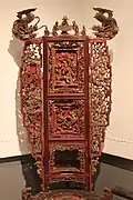 Carved lacquer chair, Qing dynasty