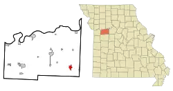 Location of Concordia, Missouri