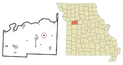 Location of Corder, Missouri