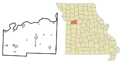 Location of Emma, Missouri