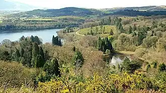Lake and path Castlewellan Forest Park