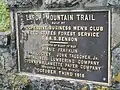 Larch Mountain Trail plaque