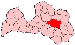 Location of Madona district