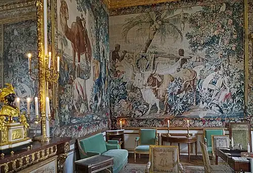 Tapestry in the salon of guests of Intendant