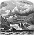 Évremond de Bérard Tierra del Fuego, Monte Sarmiento seen from Froward Cape, 1861