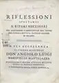 Riflessioni spettanti a' ripari necessarj per mantere l'imboccatura del Ticino nel canale detto il Naviglio grande di Milano, 1757