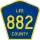 County Road 882 marker