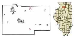 Location in Lee County, Illinois