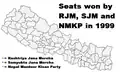 Seats won by Rashtriya Jana Morcha, Samyukta Janamorcha Nepal and Nepal Workers Peasants Party