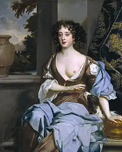 Portrait of Margaret Hughes c. 1670.