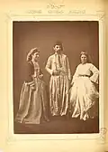 1. Christian inhabitant of Beirut (summer dress) 2. Muslim lady from Beirut 3. Christian lady from Beirut (winter dress)