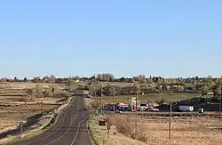 Looking north along U.S. Route 491 in Lewis