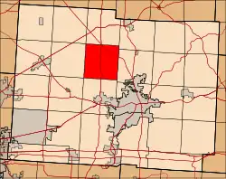 Location of McKean Township in Licking County