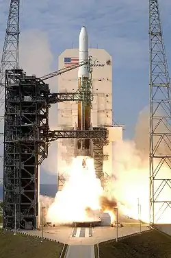 The launch of GOES-N atop a Delta IV, from SLC-37B in 2006