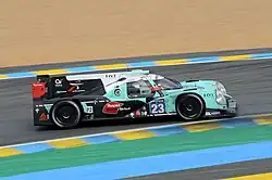 The No. 23 car of Panis Barthez Competition at the 2016 24 Hours of Le Mans