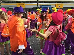 Crowd dancing in the 2016 carnival