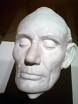 Life mask of Abraham Lincoln by Leonard Volk, 1860