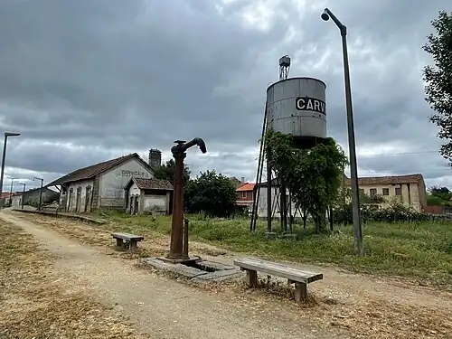 The Carviçais railway station complex, 24 April 2023