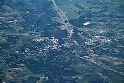 Aerial view of Little Falls