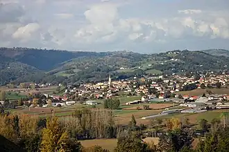 A general view of Livinhac-le-Haut