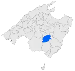 Location within Mallorca