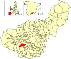 Location of Padul
