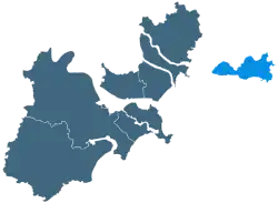 Location of Nan'ao County in Shantou