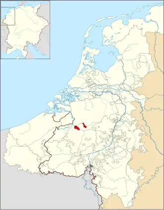 The seigneury of Mechelen around Lordship in 1350