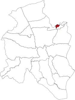 Poso Kota highlighted in dark red