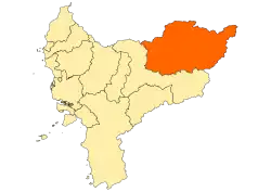 Location within West Kalimantan