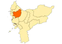 Location within West Kalimantan