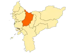 Location within West Kalimantan