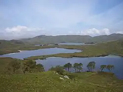 View of southend of Loch a Bhada Dharaich, directly to the east