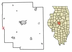 Location in Logan County, Illinois