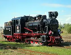 Restaurētā tvaika lokomotīve Гр-319 "Ferdinands"