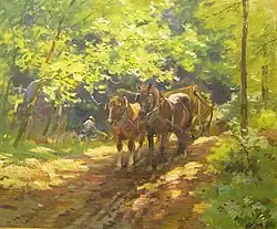 Forest with Horses