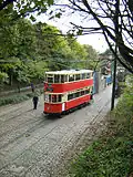 London tram 1622 entering the depot.