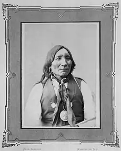 Photo of a Kiowa Indian (Lone Wolk the elder)