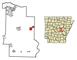 Location in Lonoke County, Arkansas